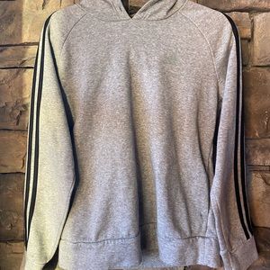 Adidas lined sweatshirt- with hood